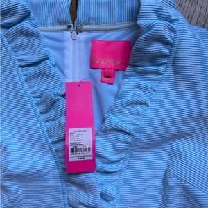 Lilly Pulitzer Tisbury Shift Dress Light Blue Stripe NWT XS
